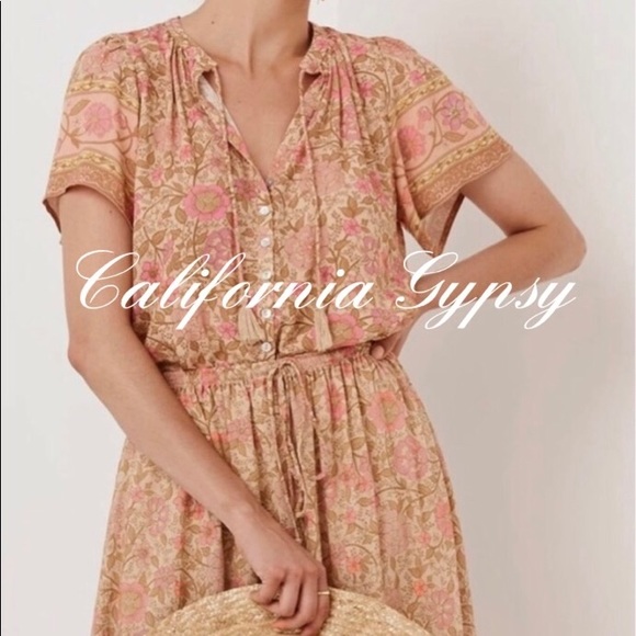 Gypsy Boho Vintage Floral Blouse - Picture 13 of 14